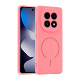 Xiaomi Redmi Note 15 4G Kılıf M-safe Şarj Özellikli Meta Kapak Rose Pembe