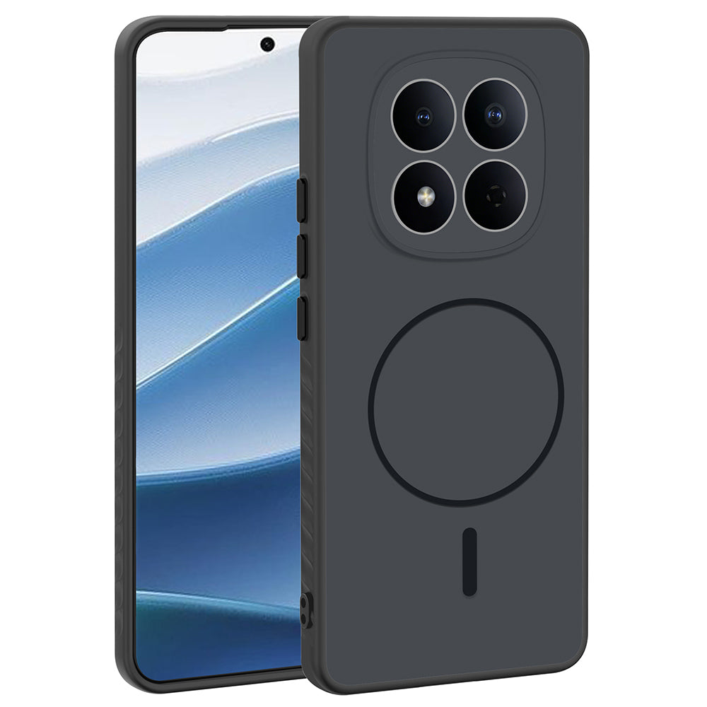 Xiaomi Redmi Note 15 4G Kılıf M-safe Şarj Özellikli Tea Kapak Siyah