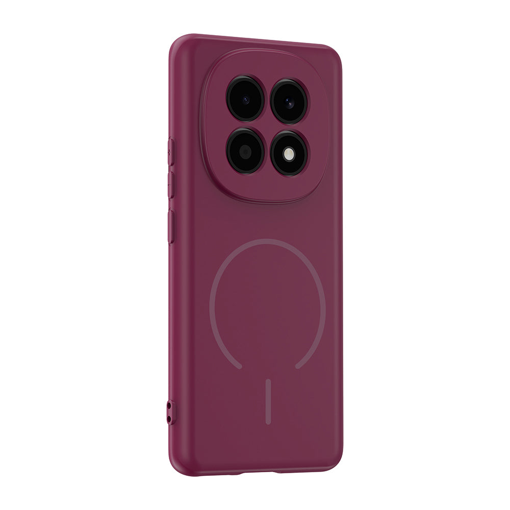 Xiaomi Redmi Note 15 5G Kılıf M-safe Şarj Özellikli Meta Kapak Mürdüm