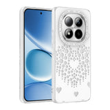 Xiaomi Redmi Note 15 Pro 4G Kılıf Damla Taşlı Zore Rivas Sert PC Kapak Beyaz
