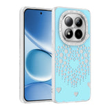 Xiaomi Redmi Note 15 Pro 4G Kılıf Damla Taşlı Zore Rivas Sert PC Kapak Mavi