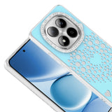 Xiaomi Redmi Note 15 Pro 4G Kılıf Damla Taşlı Zore Rivas Sert PC Kapak Mavi