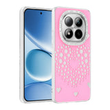 Xiaomi Redmi Note 15 Pro 4G Kılıf Damla Taşlı Zore Rivas Sert PC Kapak Pembe