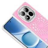 Xiaomi Redmi Note 15 Pro 4G Kılıf Damla Taşlı Zore Rivas Sert PC Kapak Pembe