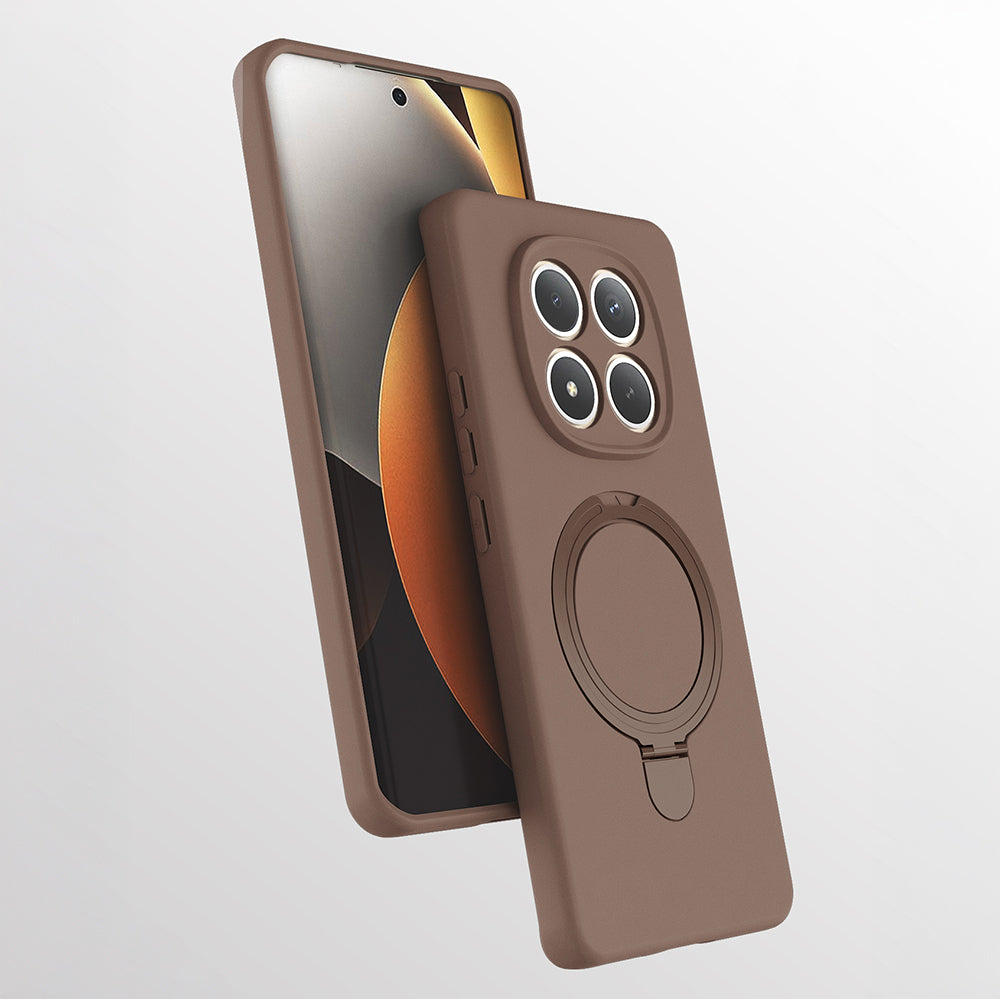 Xiaomi Redmi Note 15 Pro 4G Kılıf M-safe Şarj Özellikli Standlı Samara Kapak Desert Gold