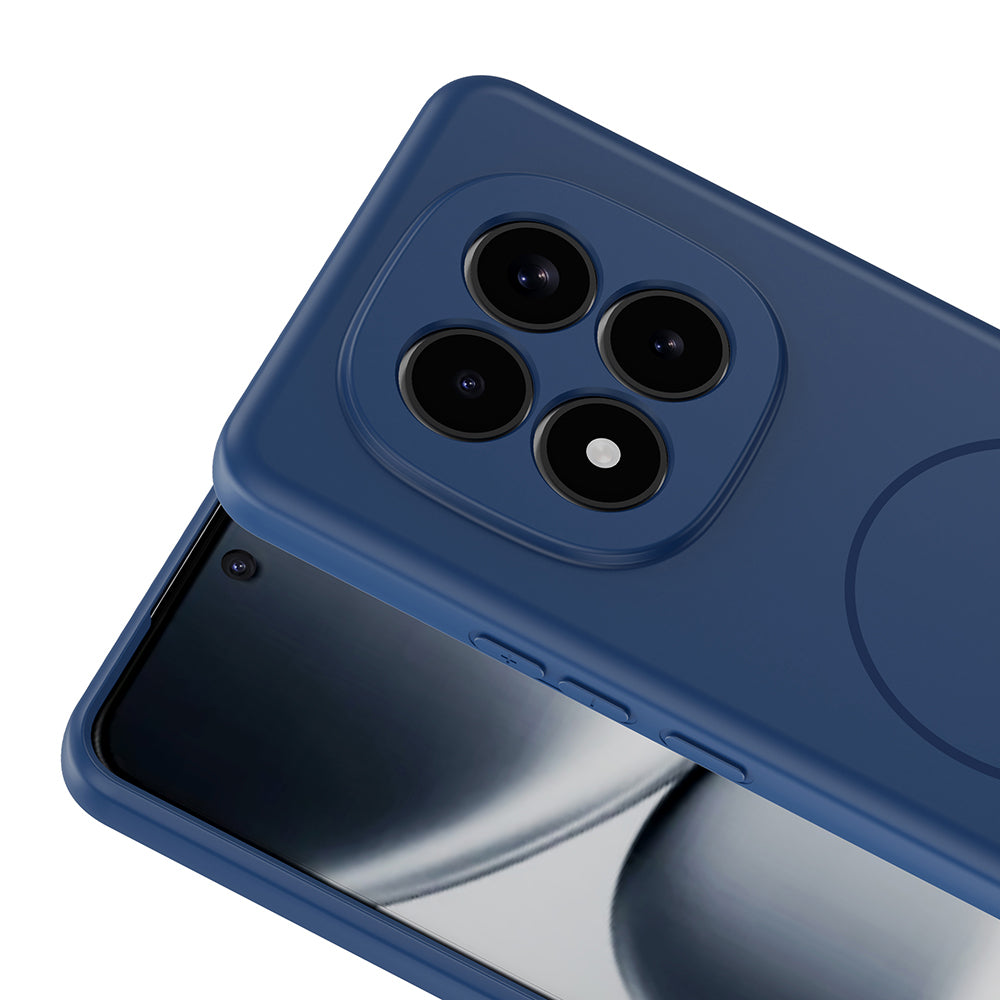 Xiaomi Redmi Note 15 Pro 4G Kılıf M-safe Şarj Özellikli Meta Kapak Lacivert