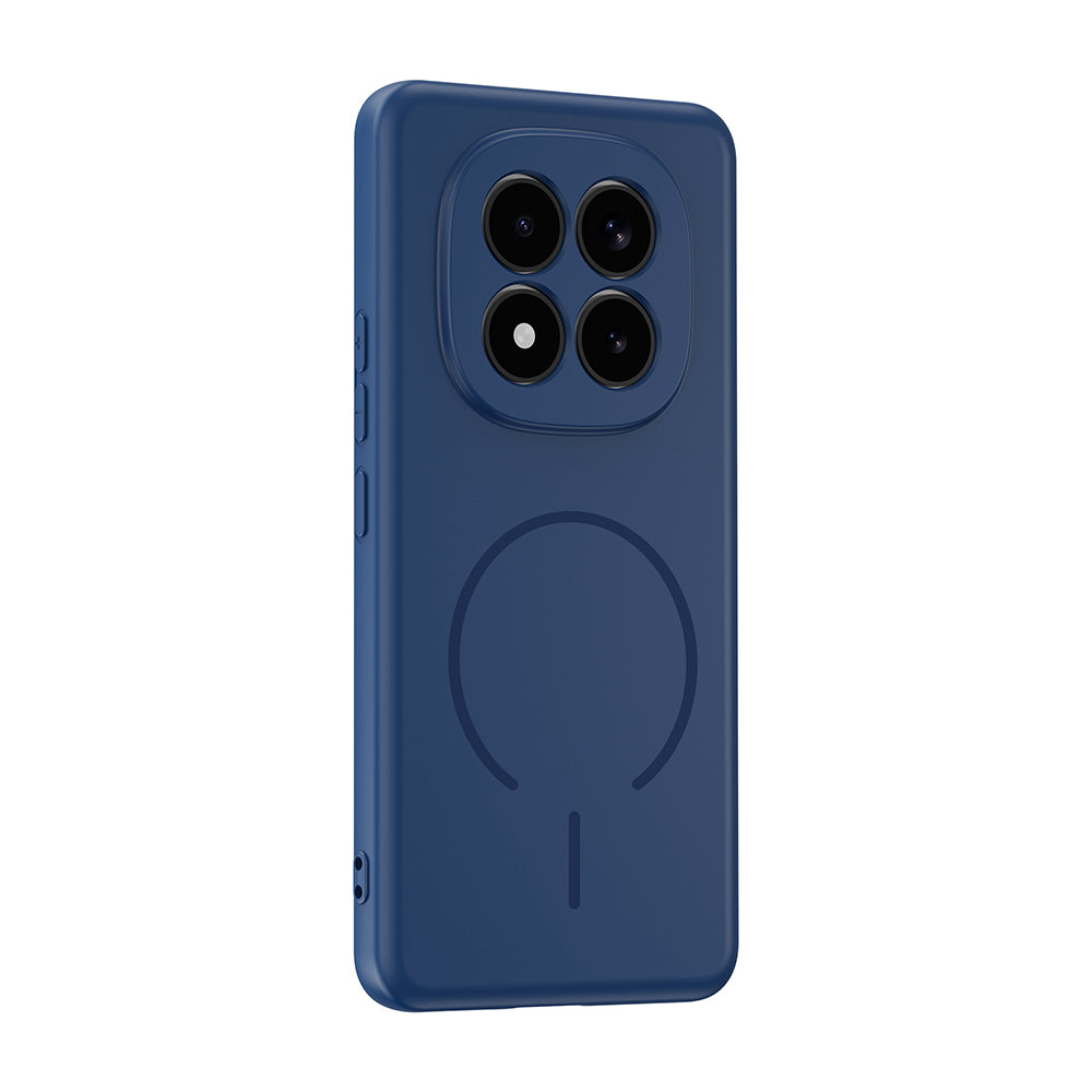 Xiaomi Redmi Note 15 Pro 4G Kılıf M-safe Şarj Özellikli Meta Kapak Lacivert
