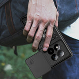 Xiaomi Redmi Note 15 Pro 4G Kılıf Magnetik Standlı Kamera Korumalı Zore Sürgülü Vega Kapak Siyah