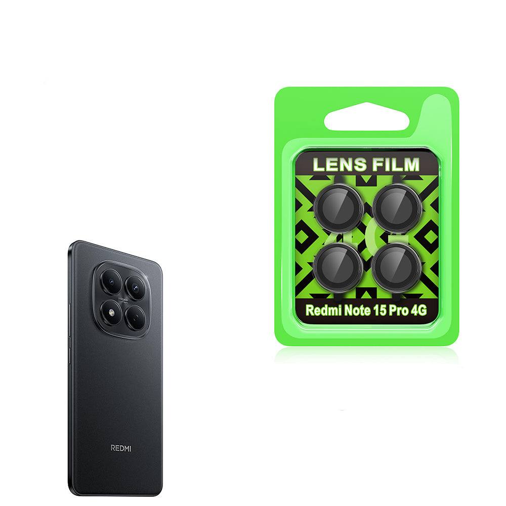 Xiaomi Redmi Note 15 Pro 4G CL-07 Kamera Lens Koruyucu Siyah