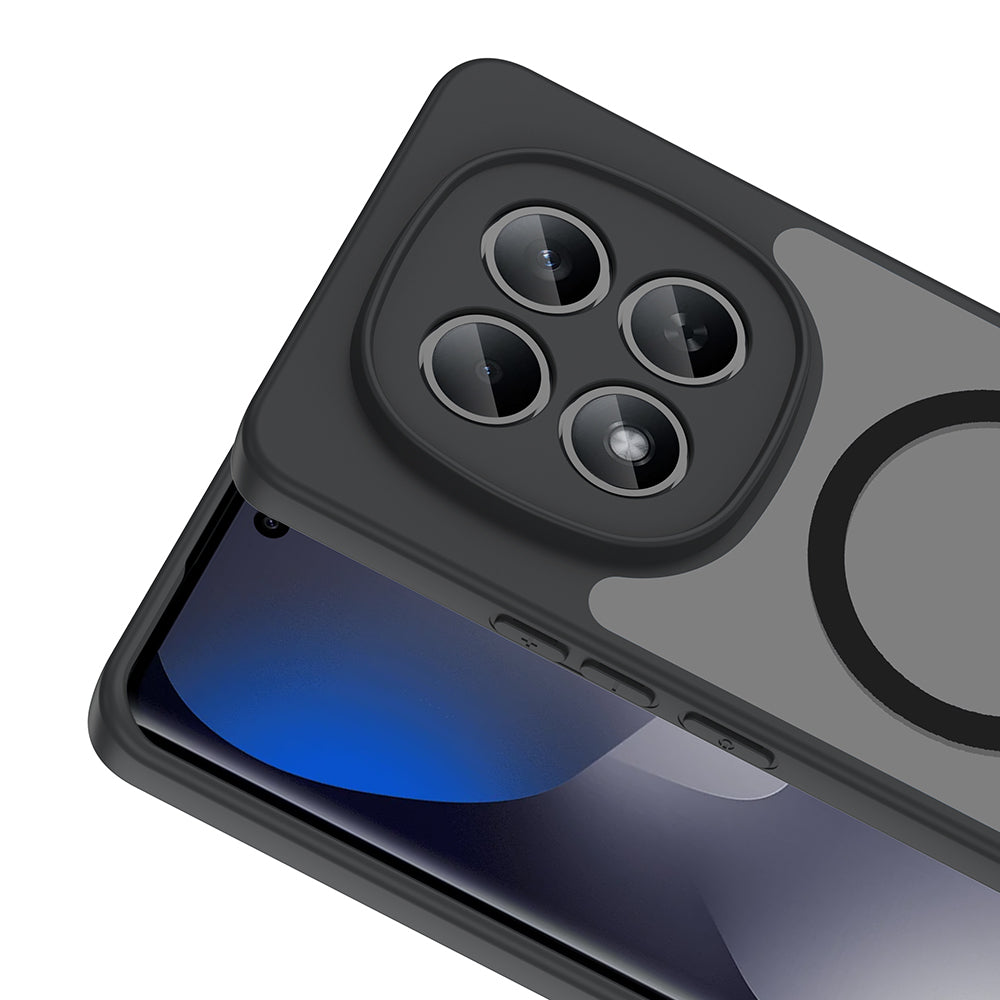 Xiaomi Redmi Note 15 Pro 5G Kılıf M-safe Şarj Özellikli Zore Babet Kapak Siyah