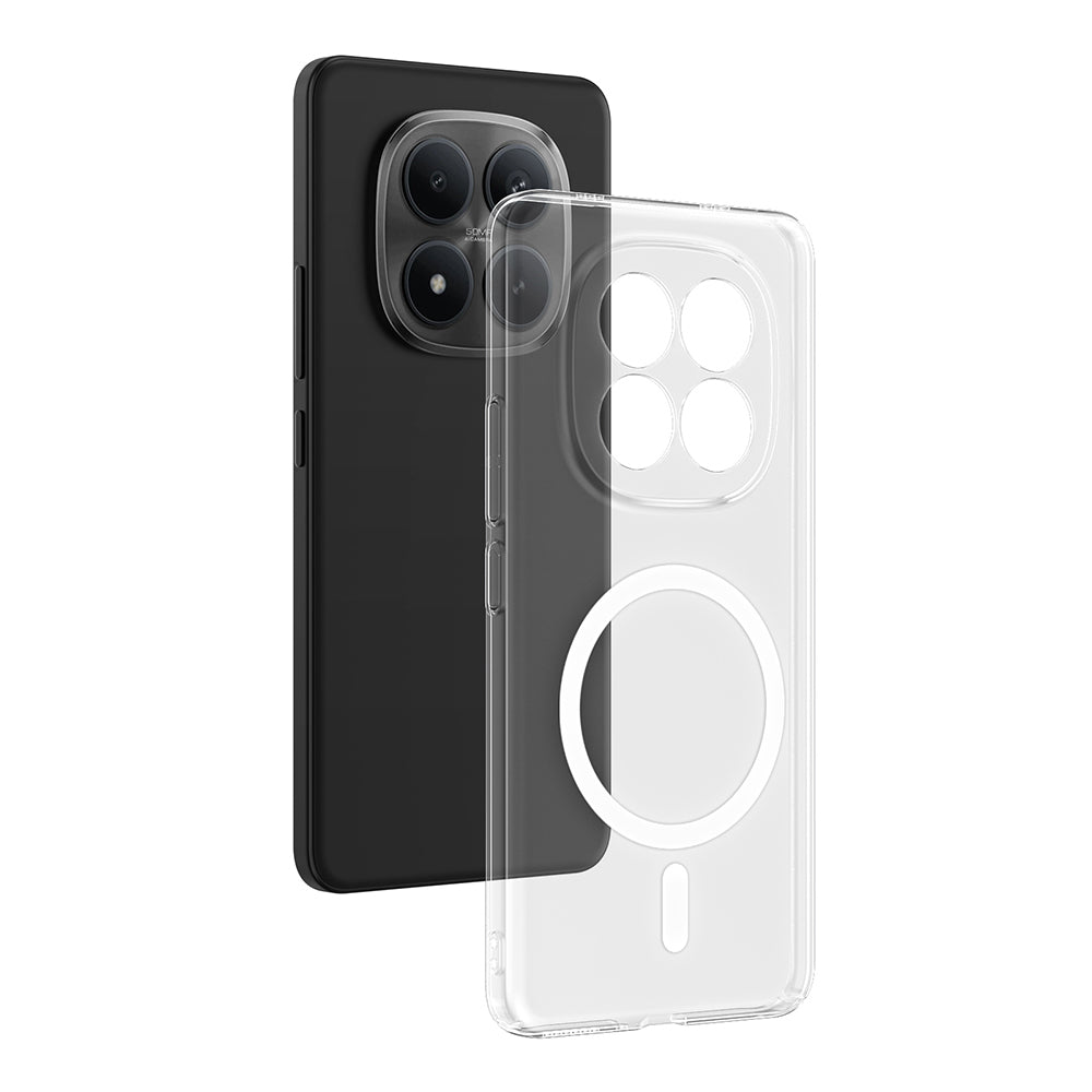 Xiaomi Redmi Note 15 Pro Kamera Korumalı M-Safe Şarj Özellikli Şeffaf London Sert PC Kapak Şeffaf