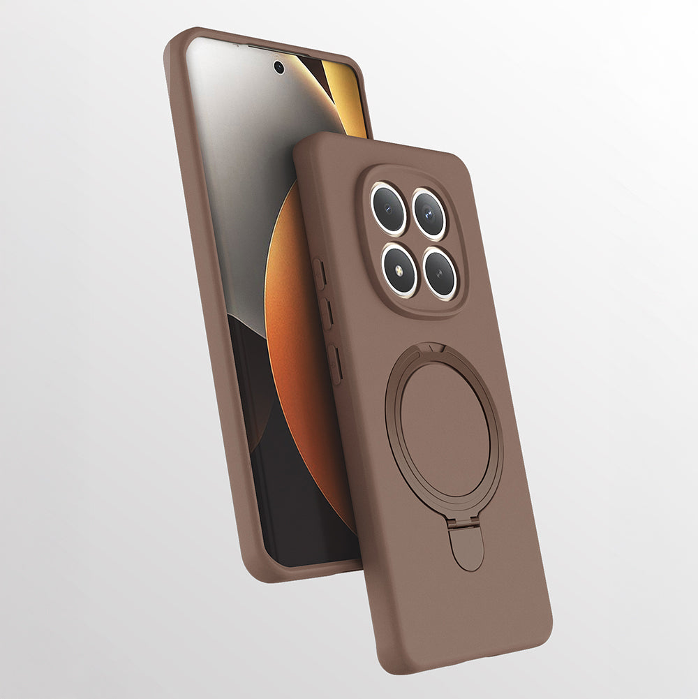 Xiaomi Redmi Note 15 Pro Kılıf M-safe Şarj Özellikli Standlı Samara Kapak Desert Gold