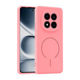 Xiaomi Redmi Note 15 Pro Kılıf M-safe Şarj Özellikli Meta Kapak Rose Pembe