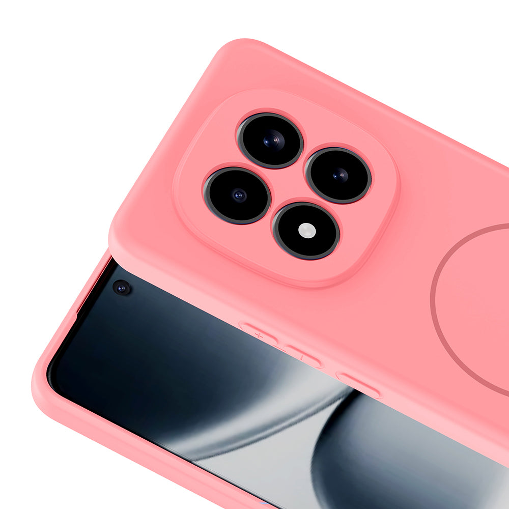 Xiaomi Redmi Note 15 Pro Kılıf M-safe Şarj Özellikli Meta Kapak Rose Pembe