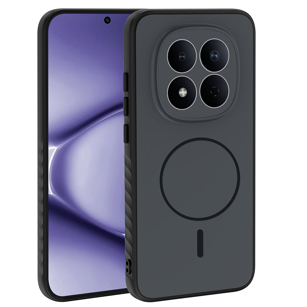 Xiaomi Redmi Note 15 Pro Kılıf M-safe Şarj Özellikli Tea Kapak Siyah