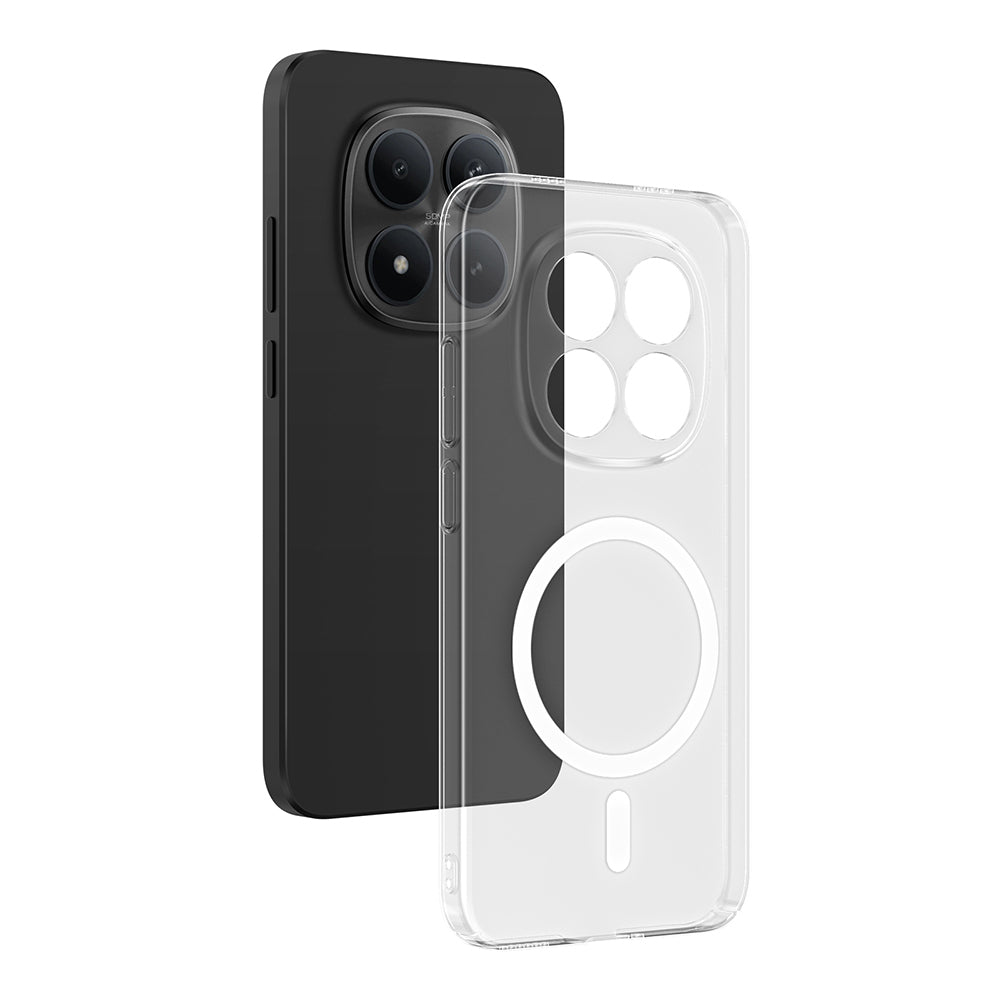 Xiaomi Redmi Note 15 Pro Plus Kamera Korumalı M-Safe Şarj Özellikli Şeffaf London Sert PC Kapak Şeffaf