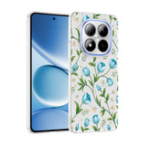 Xiaomi Redmi Note 15 Pro Plus Kılıf Kamera Korumalı Desenli Zore Klip Kapak Mavi Lale