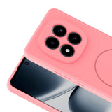 Xiaomi Redmi Note 15 Pro Plus Kılıf M-safe Şarj Özellikli Zore Meta Kapak Rose Pembe
