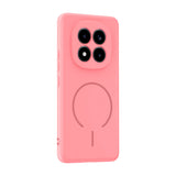 Xiaomi Redmi Note 15 Pro Plus Kılıf M-safe Şarj Özellikli Meta Kapak Rose Pembe