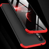 Xiaomi Redmi Note 6 Pro Kılıf Zore Ays Kapak Siyah-Kırmızı