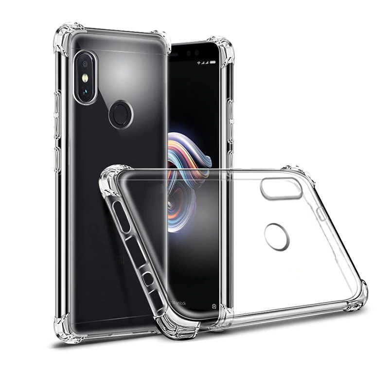 Xiaomi Redmi Note 6 Pro Kılıf Zore Nitro Anti Shock Silikon Renksiz