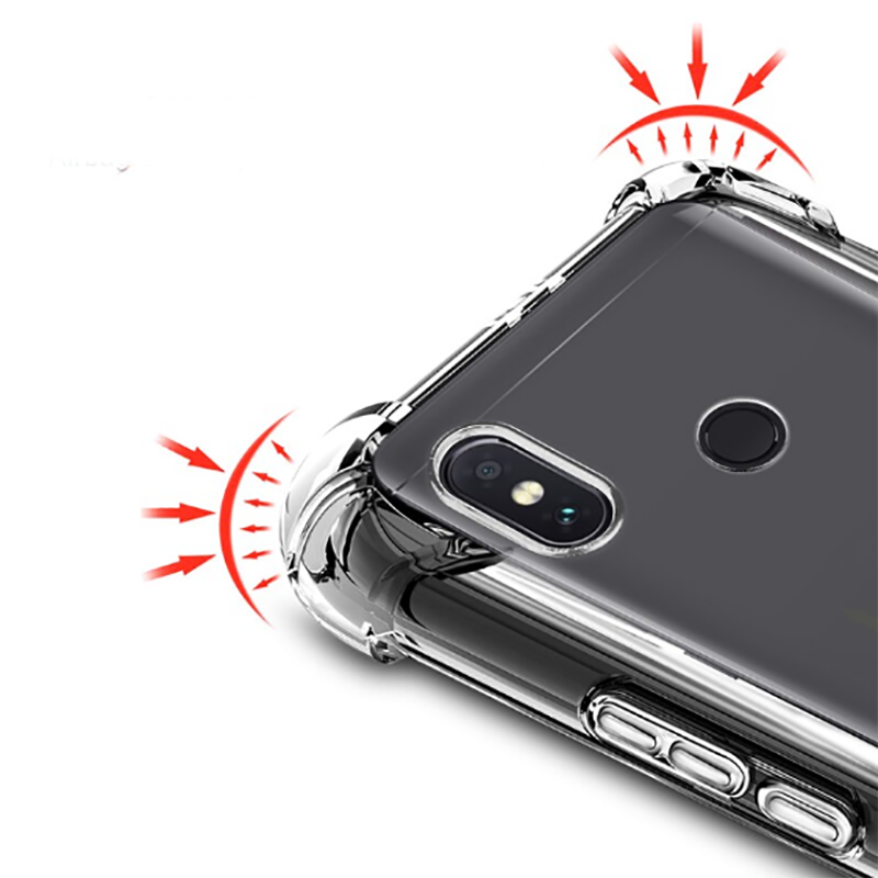 Xiaomi Redmi Note 6 Pro Kılıf Zore Nitro Anti Shock Silikon Renksiz