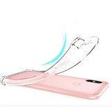 Xiaomi Redmi Note 6 Pro Kılıf Zore Nitro Anti Shock Silikon Renksiz