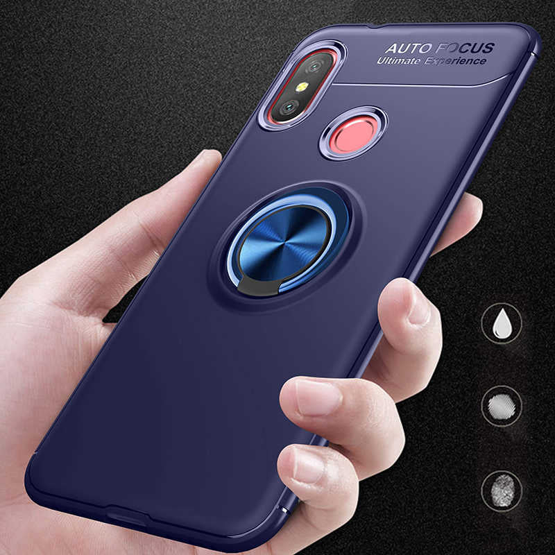 Xiaomi Redmi Note 6 Pro Kılıf Zore Ravel Silikon Kapak Siyah-Rose Gold