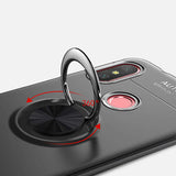 Xiaomi Redmi Note 6 Pro Kılıf Zore Ravel Silikon Kapak Siyah-Rose Gold