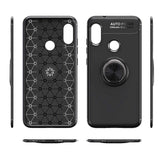 Xiaomi Redmi Note 6 Pro Kılıf Zore Ravel Silikon Kapak Siyah-Rose Gold