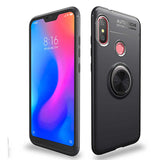 Xiaomi Redmi Note 6 Pro Kılıf Zore Ravel Silikon Kapak Siyah-Rose Gold
