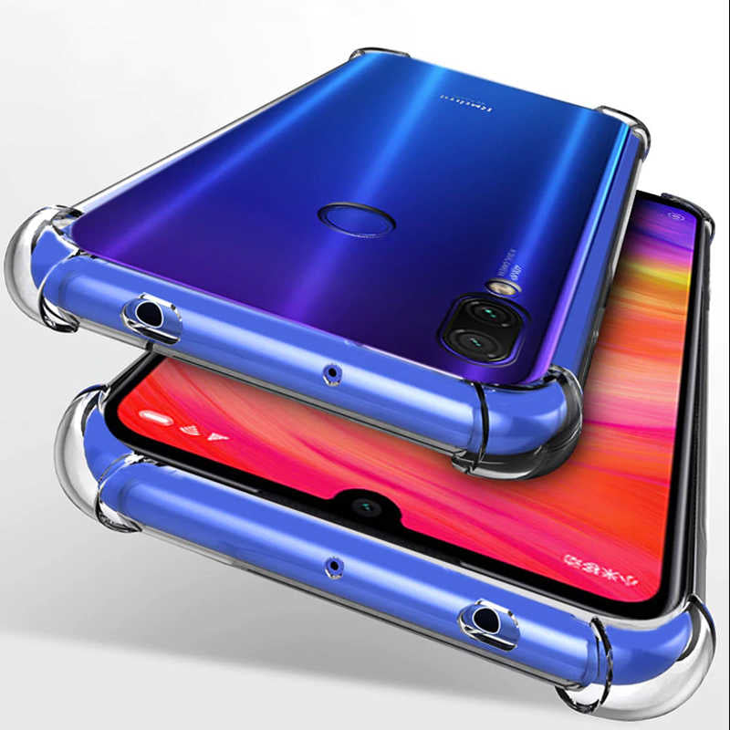 Xiaomi Redmi Note 7 Kılıf Zore Nitro Anti Shock Silikon Renksiz