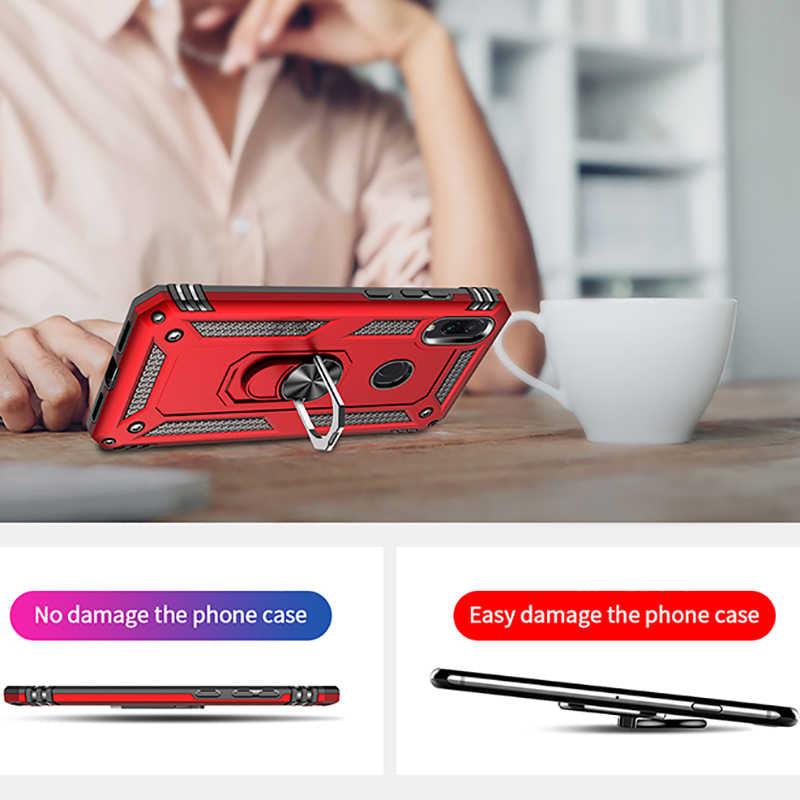 Xiaomi Redmi Note 7 Kılıf Zore Vega Kapak Siyah