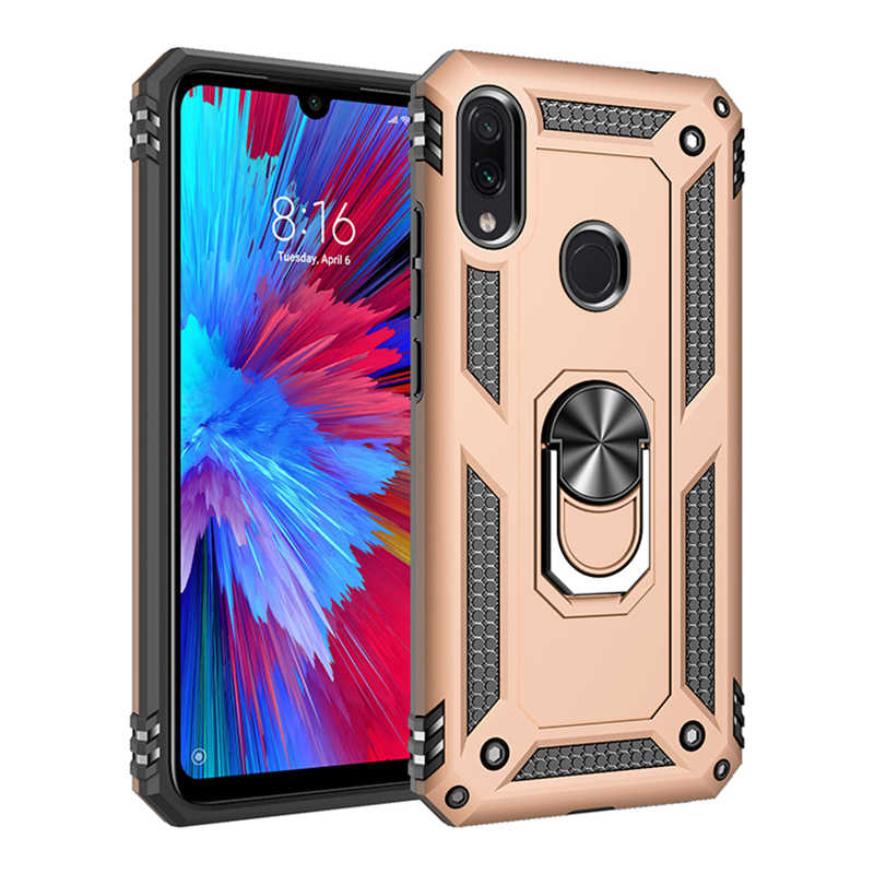 Xiaomi Redmi Note 7 Kılıf Zore Vega Kapak Gold