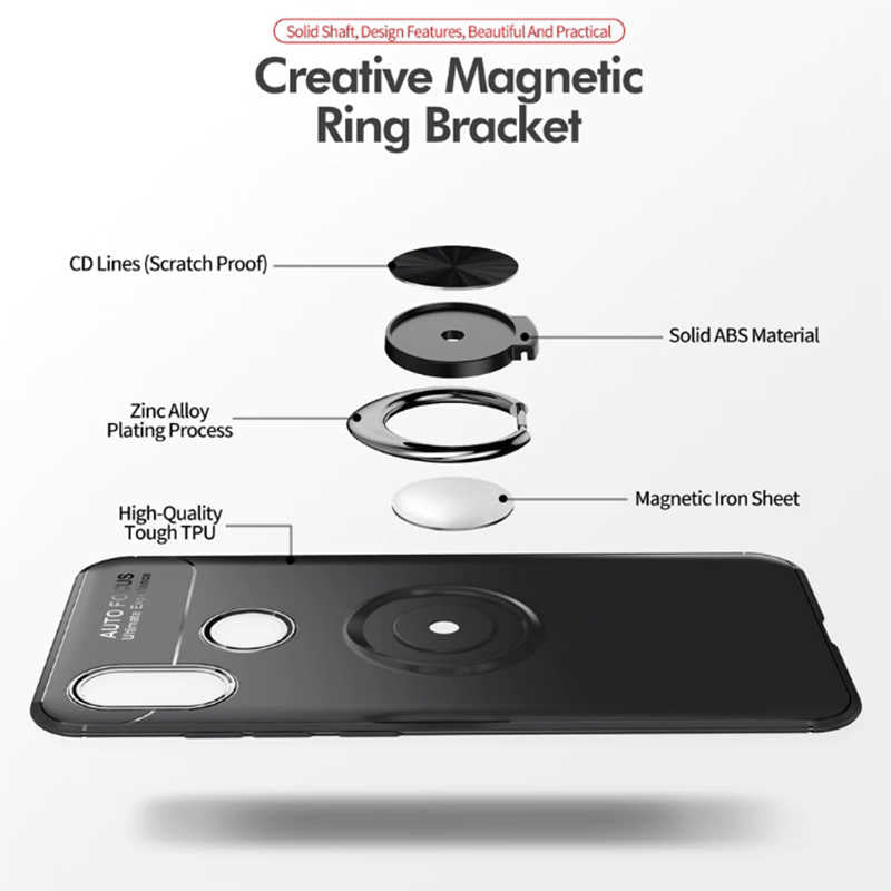 Xiaomi Redmi Note 7 Kılıf Zore Ravel Silikon Kapak Siyah-Rose Gold