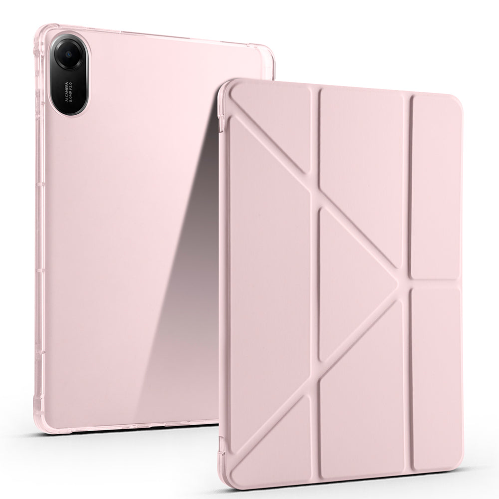 Xiaomi Redmi Pad 2 Kılıf Zore Tri Folding Kalem Bölmeli Standlı Kılıf Koyu Yeşil