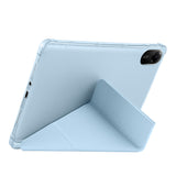 Xiaomi Redmi Pad 2 Kılıf Zore Tri Folding Kalem Bölmeli Standlı Kılıf Gri