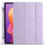 Xiaomi Redmi Pad 2 Kılıf Zore Tri Folding Kalem Bölmeli Standlı Kılıf Lila