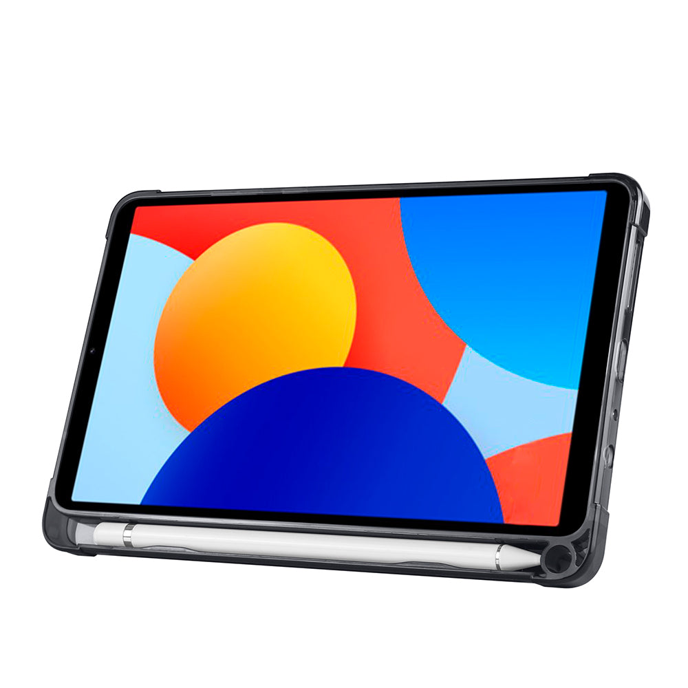 Xiaomi Redmi Pad SE 8.7 Kılıf Zore Tri Folding Kalem Bölmeli Standlı Kılıf Rose Gold