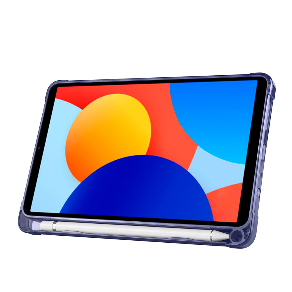 Xiaomi Redmi Pad SE 8.7 Kılıf Zore Tri Folding Kalem Bölmeli Standlı Kılıf Siyah