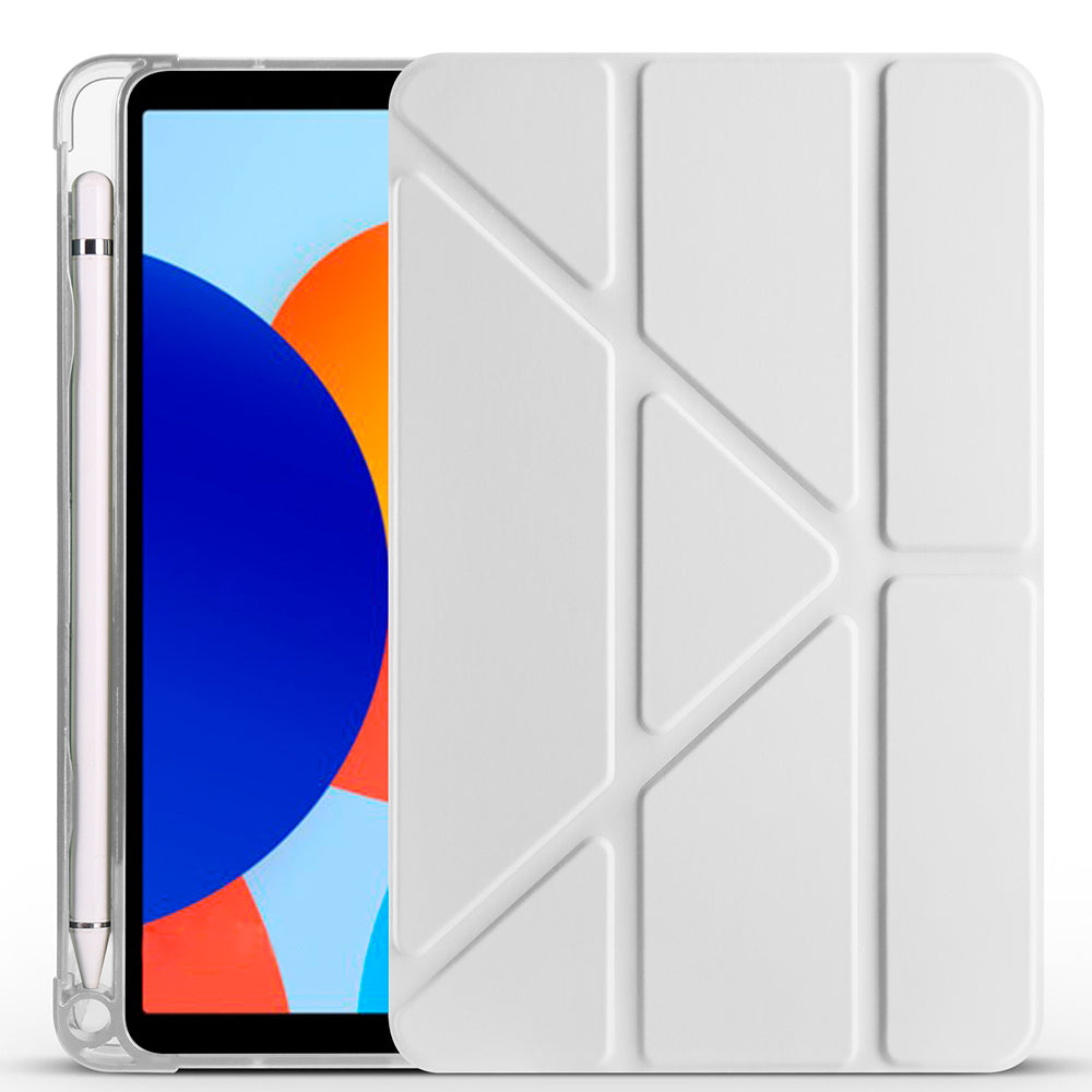 Xiaomi Redmi Pad SE 8.7 Kılıf Zore Tri Folding Kalem Bölmeli Standlı Kılıf Koyu Yeşil