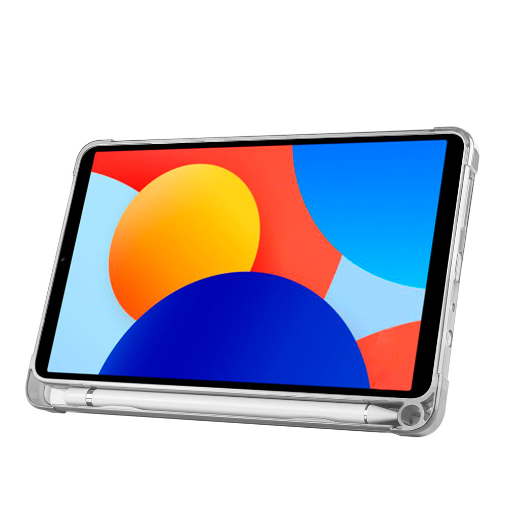 Xiaomi Redmi Pad SE 8.7 Kılıf Zore Tri Folding Kalem Bölmeli Standlı Kılıf Siyah