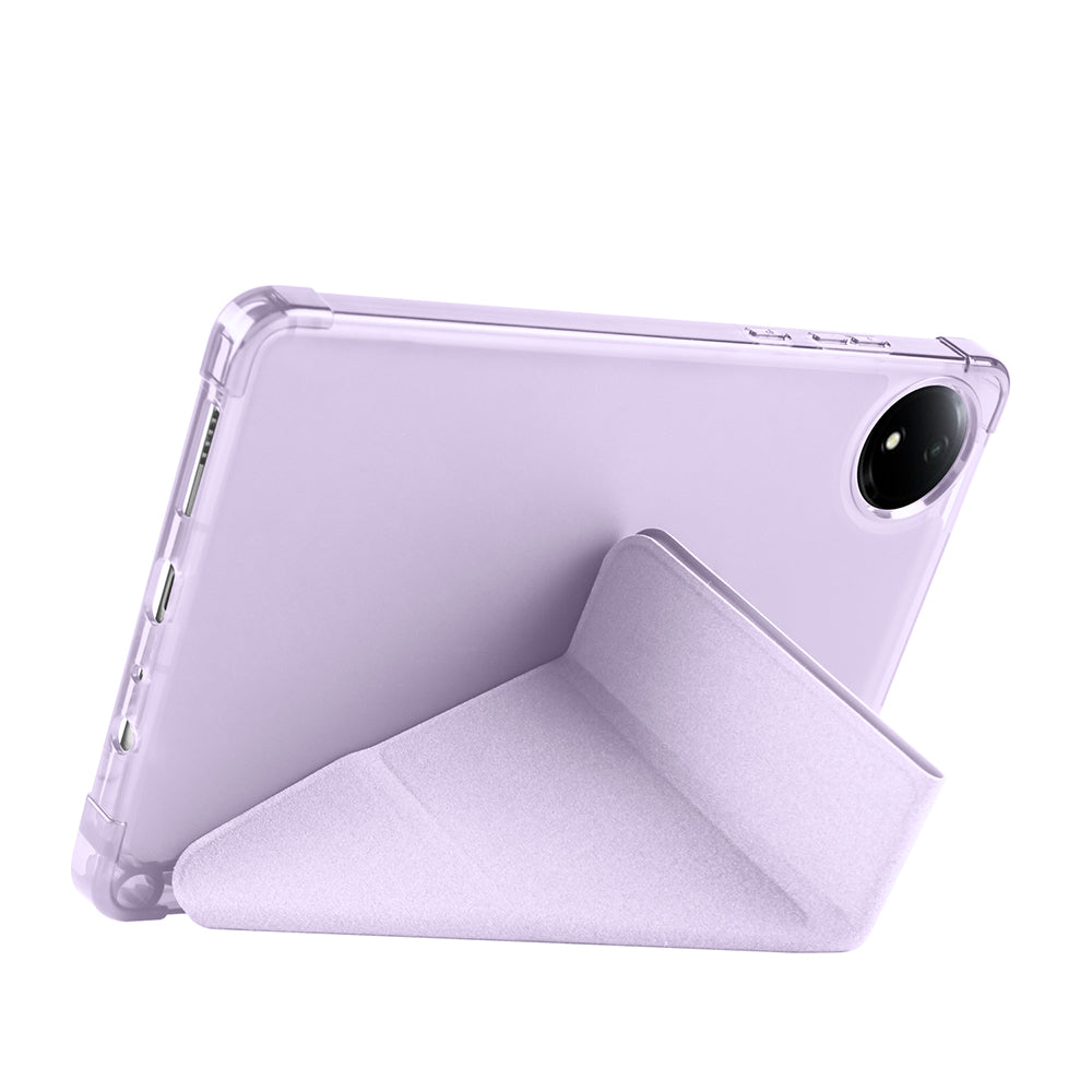 Xiaomi Redmi Pad SE 8.7 Kılıf Zore Tri Folding Kalem Bölmeli Standlı Kılıf Rose Gold