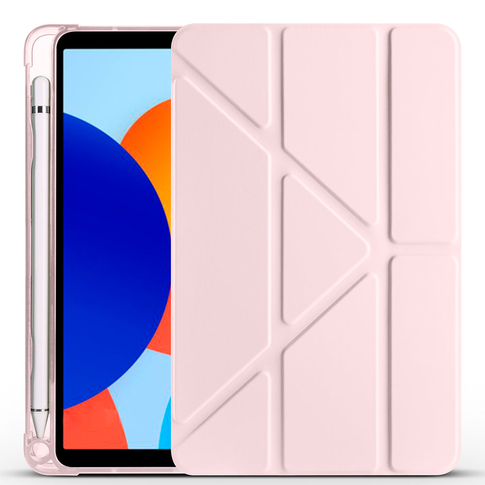 Xiaomi Redmi Pad SE 8.7 Kılıf Zore Tri Folding Kalem Bölmeli Standlı Kılıf Lacivert