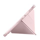 Xiaomi Redmi Pad SE 8.7 Kılıf Zore Tri Folding Kalem Bölmeli Standlı Kılıf Gri