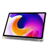 Xiaomi Redmi Pad SE Kılıf Zore Tri Folding Kalem Bölmeli Standlı Kılıf Mor