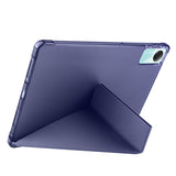 Xiaomi Redmi Pad SE Kılıf Zore Tri Folding Kalem Bölmeli Standlı Kılıf Lacivert