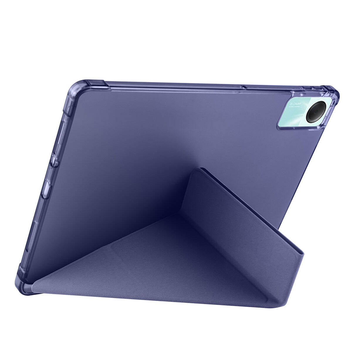 Xiaomi Redmi Pad SE Kılıf Zore Tri Folding Kalem Bölmeli Standlı Kılıf Koyu Yeşil