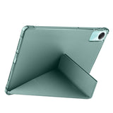 Xiaomi Redmi Pad SE Kılıf Zore Tri Folding Kalem Bölmeli Standlı Kılıf Koyu Yeşil