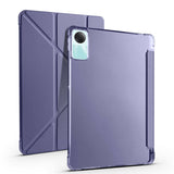 Xiaomi Redmi Pad SE Kılıf Zore Tri Folding Kalem Bölmeli Standlı Kılıf Koyu Yeşil